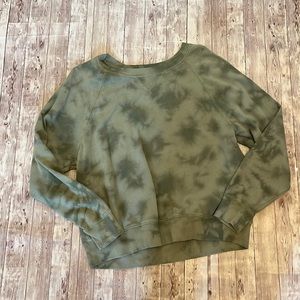 Old Navy Green Tie Dye Sweat Shirt